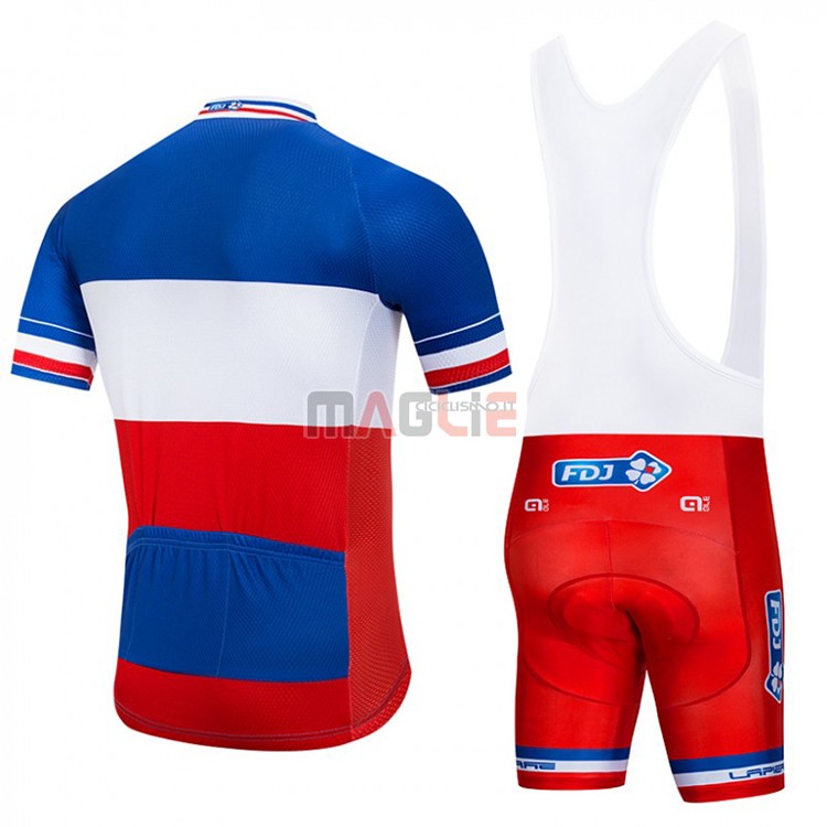 Maglia FDJ Manica Corta 2018 Blu Bianco Rosso - Clicca l'immagine per chiudere